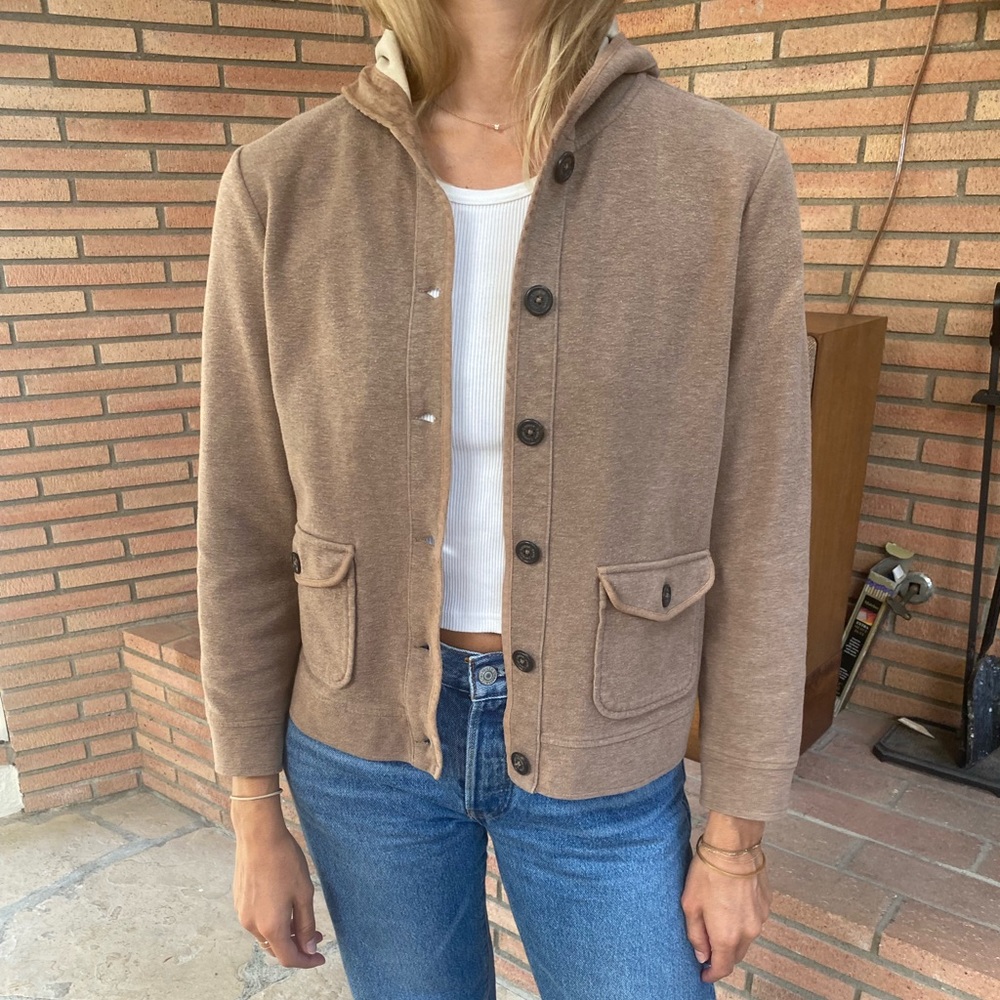 Ralph Lauren petite- stretch cotton button down jacket